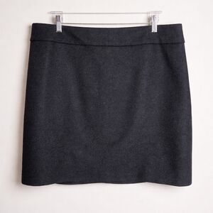 Boden Black Wool Mini Skirt Lined Size US 12 UK 16 Classic Work
